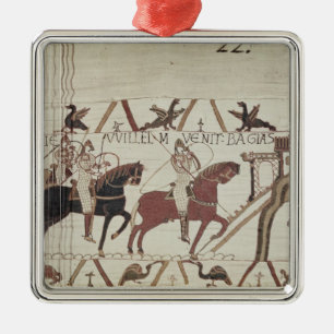 William besegraren ankommer på Bayeux Julgransprydnad Metall