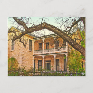 William Bierschwale Home, Fredericksburg, TX Vykort