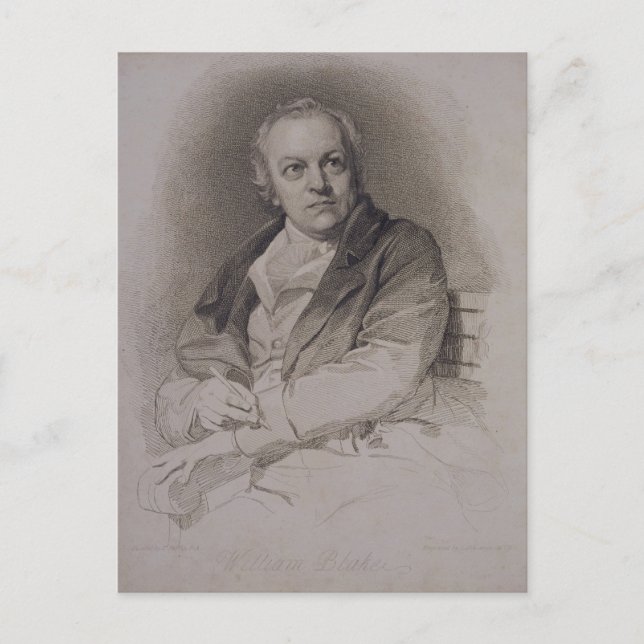 William Blake (1757-1827) ingiven av Luigi Schiav Vykort (Framsida)