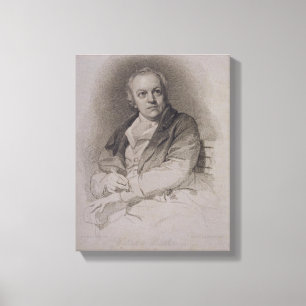 William Blake (1757-1827) som inristas av Luigi Canvastryck