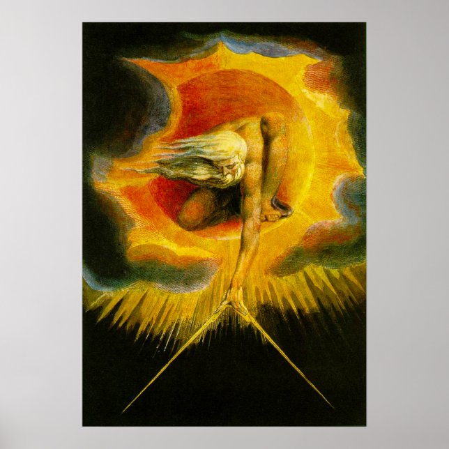 William Blake Ancient of Days Poster (Framsidan)