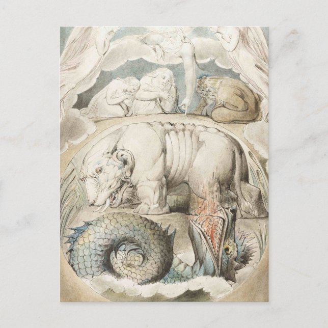 William Blake Art Painting Vykort (Framsida)