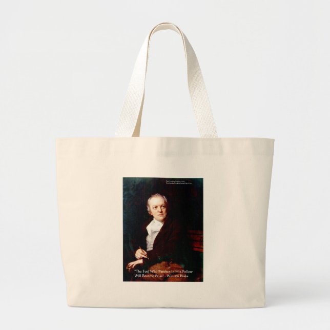 William Blake "Bli vis" Visdomspresentidéer Jumbo Tygkasse (Framsidan)