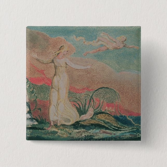 William Blake | boken av Thel; Plätera 4 Thel in Knapp (Framsida)