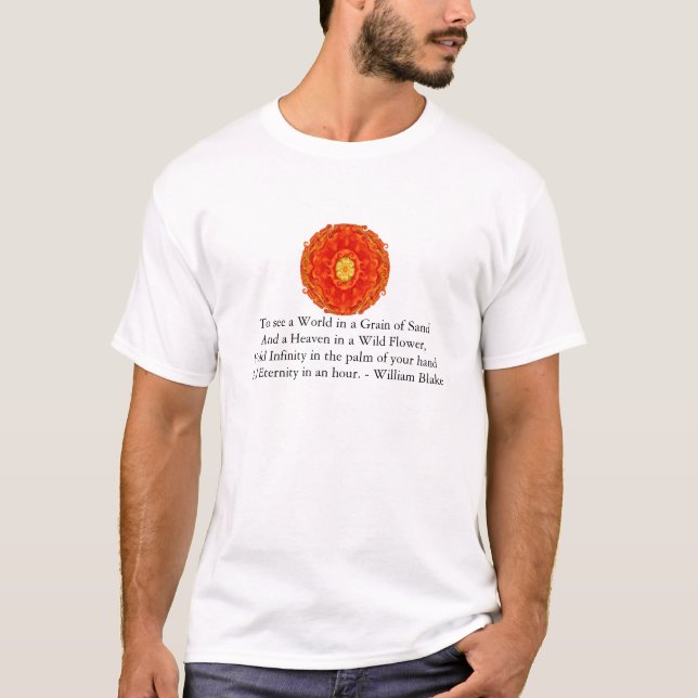 William Blake citationstecken Tee Shirt (Framsida)