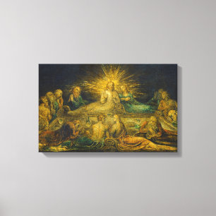 William Blake den sist kvällsmålet, 1799 Canvastryck