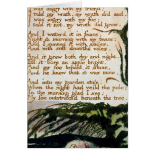 William Blake ett giftträd Hälsningskort