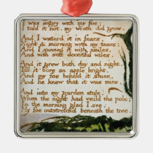 William Blake ett giftträd Julgransprydnad Metall