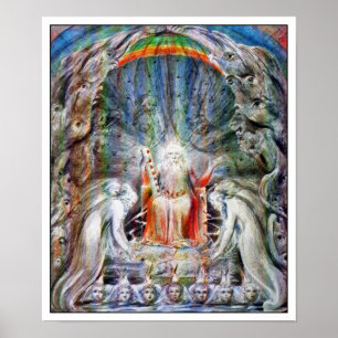 William Blake: Före Divine Throne Poster