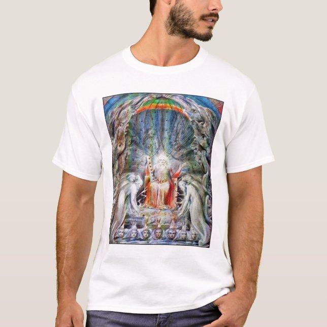 William Blake: Före Divine Throne T-shirt (Framsida)