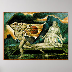 William Blake: Förkroppsliga av Abel grundar vid Poster