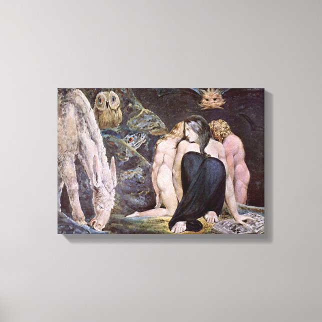 William Blake - Hecate; Natt of Enitharmon's Joy Canvastryck (Framsida)