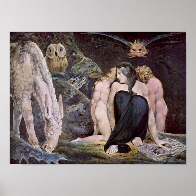 William Blake - Hecate; Natt of Enitharmon's Joy Poster (Framsidan)