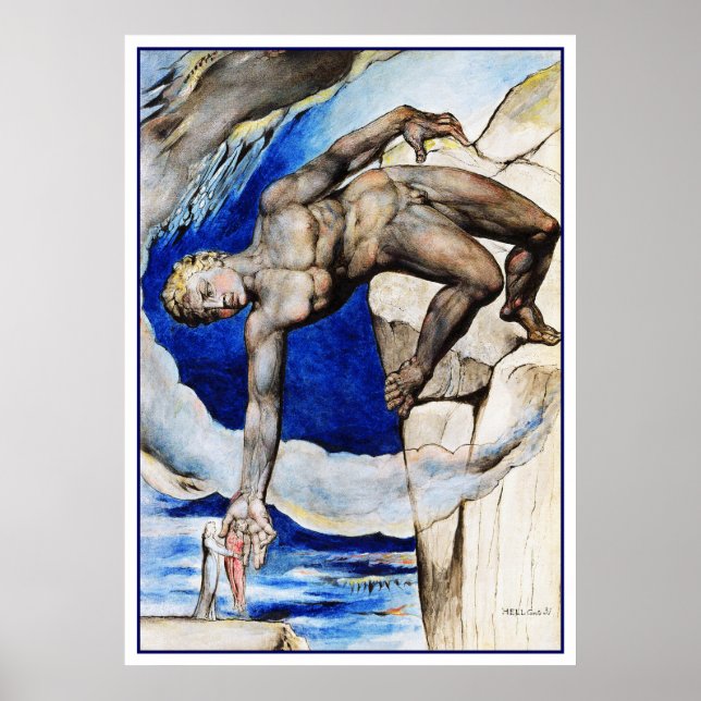 William Blake Illustration: Dantes Divine Comedy Poster (Framsidan)