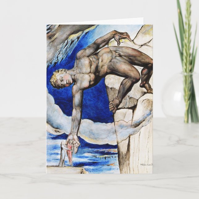 William Blake illustration: Dantes gudomliga Helgkort (Framsida)