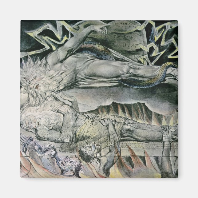William Blake | Illustrationer av Bok där jobbet u Magnet (Framsidan)