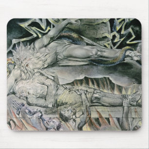 William Blake illustrationer av boken av jobbet; Musmatta