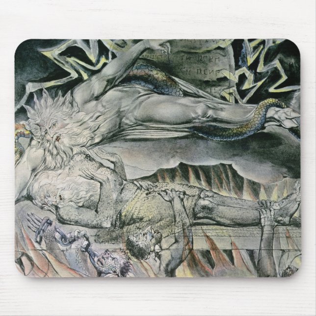 William Blake | illustrationer av boken av jobbet; Musmatta (Framsidan)