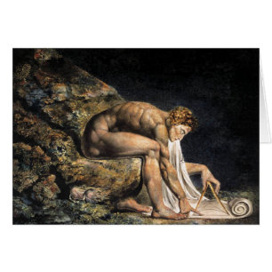 William Blake Isaac Newton Hälsningskort