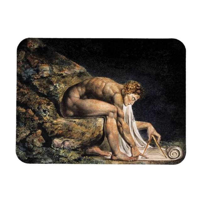 William Blake Isaac Newton Magnet (Horisontell)