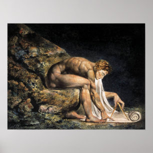 William Blake Isaac Newton Poster