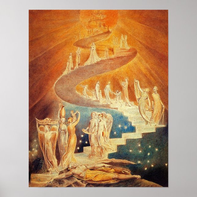 William Blake: Jacob's Ladder Poster (Framsidan)