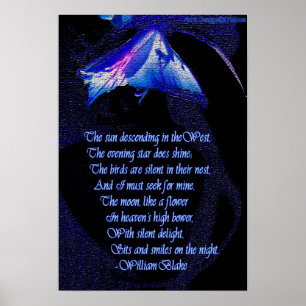 William Blake "Jag måste leta efter min" citat pos Poster