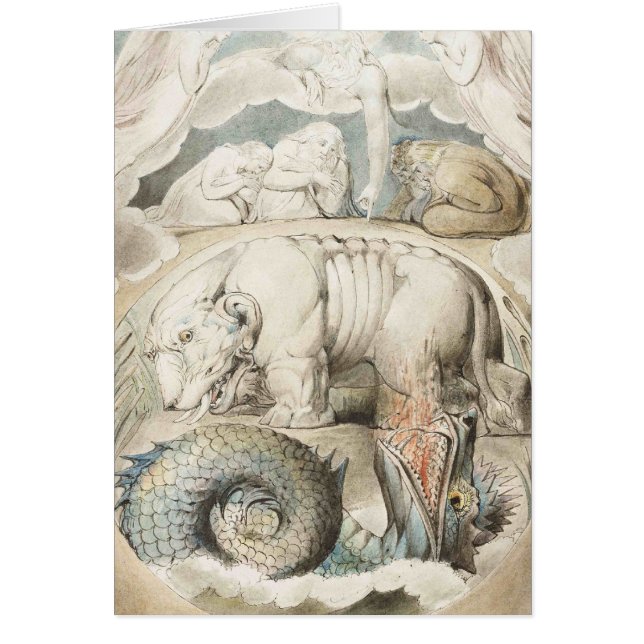 William Blake konstmålning Hälsningskort (Framsidan)