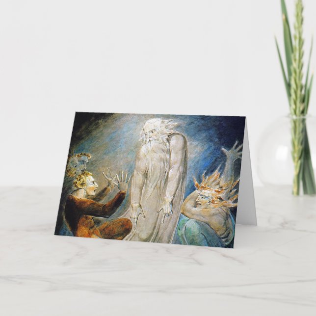 William Blake kort: Miltons mystiska dröm Kort (Framsida)