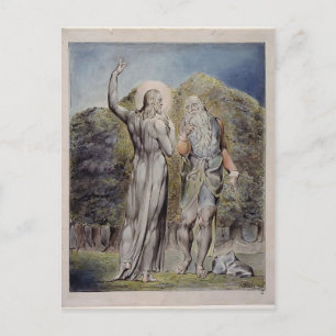 William Blake- Kristus Tempted by Satan Vykort