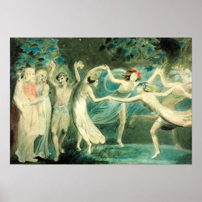 William Blake Midsommar Nattens Dream Poster (Framsidan)