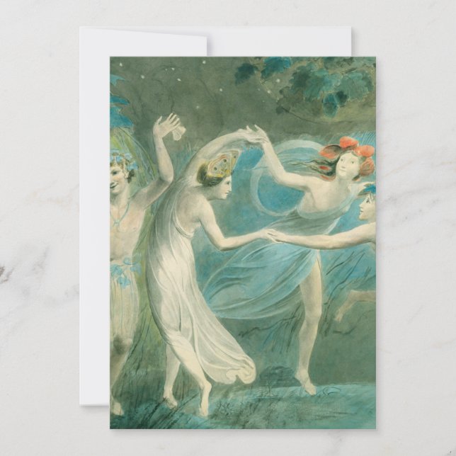 William Blake Midsommar Night's Dream Inbjudningar (Framsida)