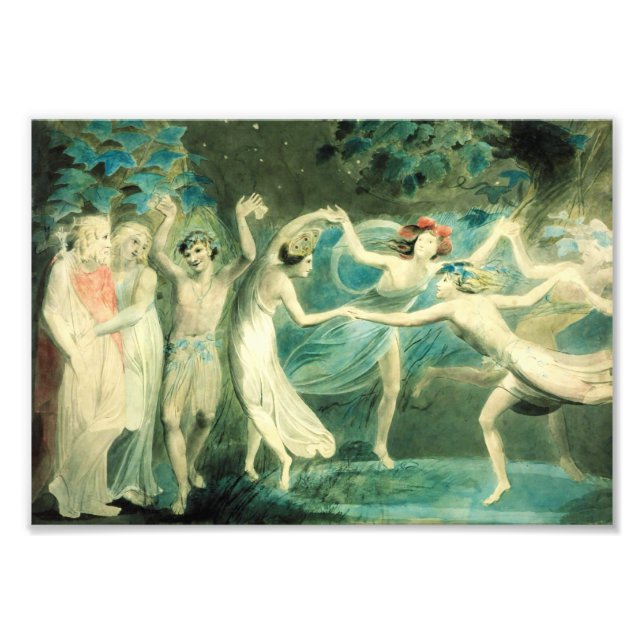William Blake Midsommarnattens Dream Print Fototryck (Framsidan)