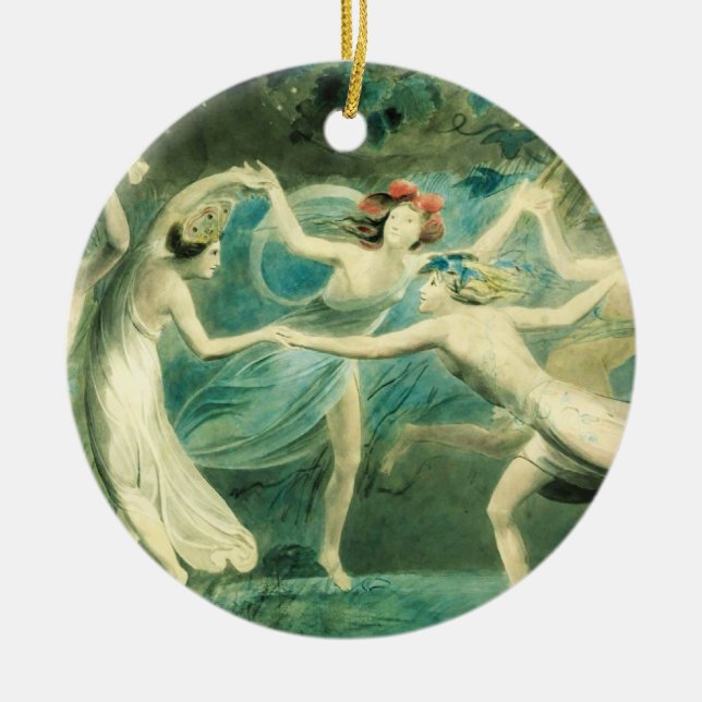 William Blake Midsummernatts dröm- prydnad Julgransprydnad Keramik (Framsidan)