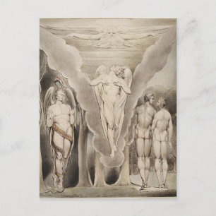 William Blake: Milton's Paradise Borttappad Vykort