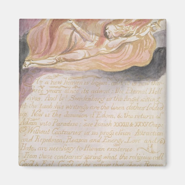 William Blake | "När ett nytt himmel har börjat" Magnet (Framsidan)