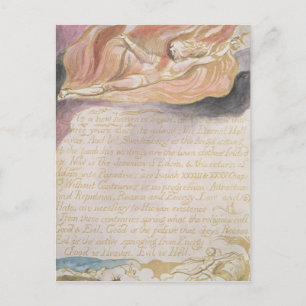 William Blake "När ett nytt himmel har börjat" Vykort