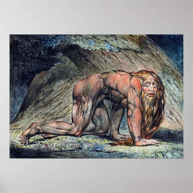 William Blake Nebuchadnezzar Poster (Framsidan)
