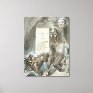 William Blake nedstigningen av Odin, en Ode, Canvastryck