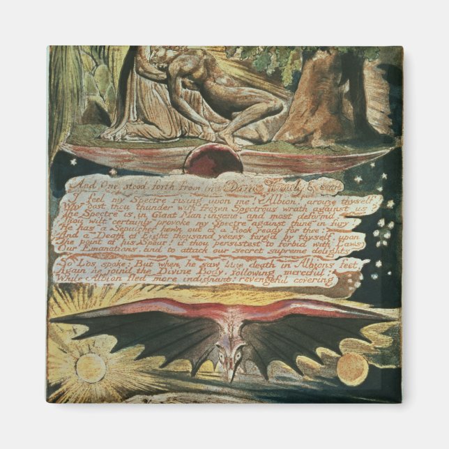 William Blake | "Och en stod fram" Magnet (Framsidan)
