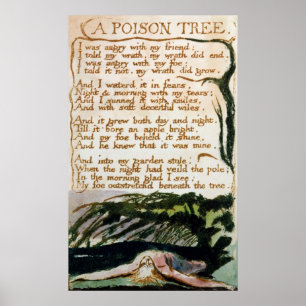 William Blake Poison Träd Poster