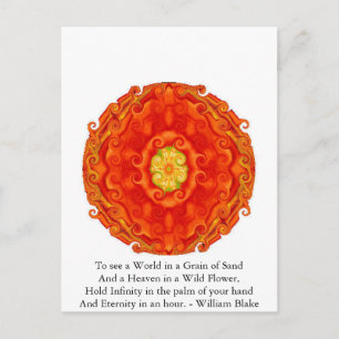 William Blake Quote Vykort