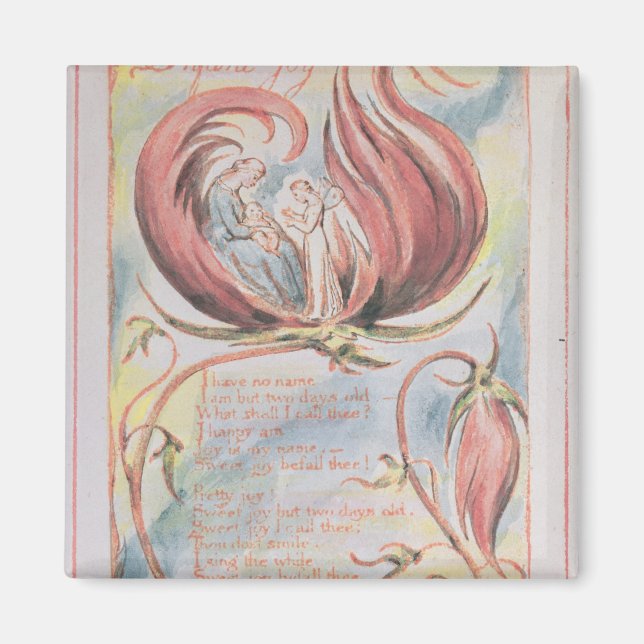 William Blake | Sång i Oskuld; Infant Joy, 17 Magnet (Framsidan)