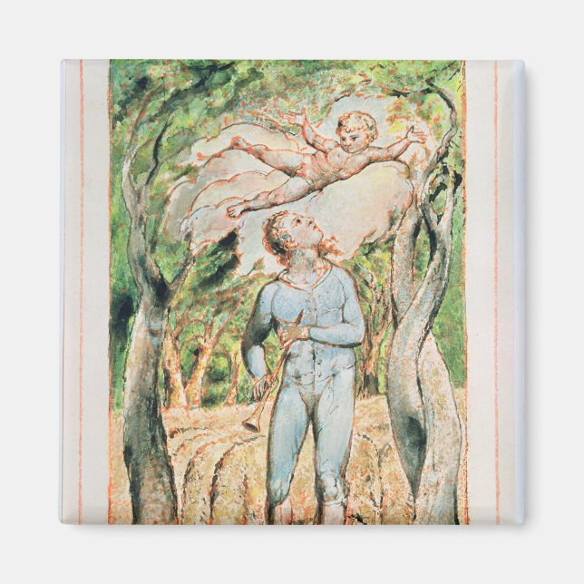 William Blake | Sång i Oskuld; "Piper", Magnet (Framsidan)