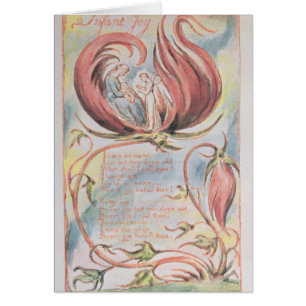 William Blake sånger av oskuld; Begynna glädje Hälsningskort