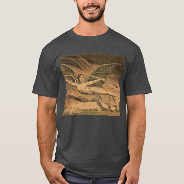 William Blake - Satan triumferar över Eva T Shirt (Framsida)