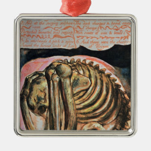 William Blake skapelsen av Urizen i materiellt Julgransprydnad Metall