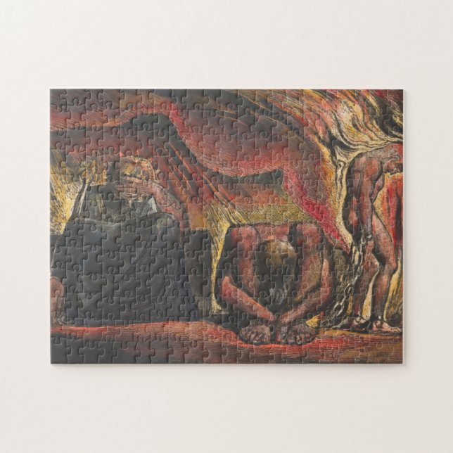 William Blake Skofeld iklädd smidd manill Pussel (Horisontell)