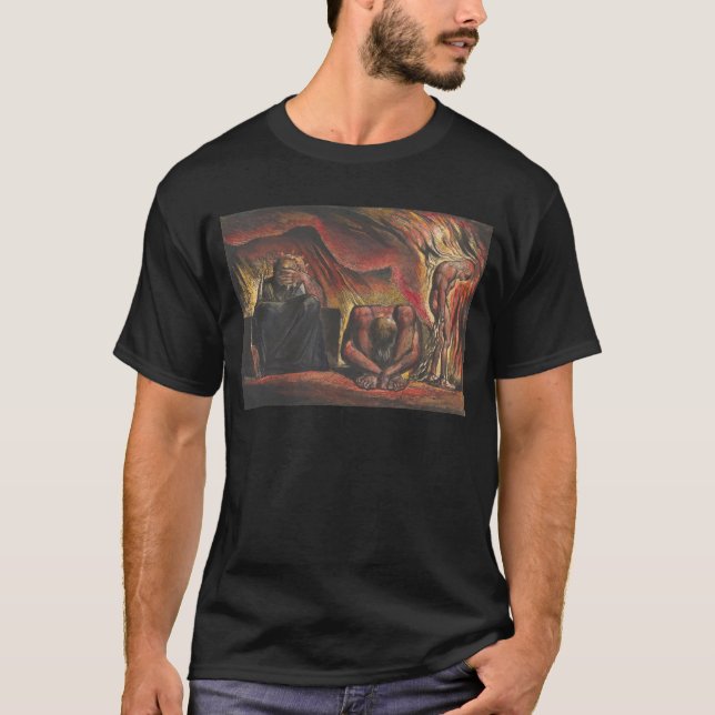 William Blake Skofeld iklädd smidda manillor T Shirt (Framsida)
