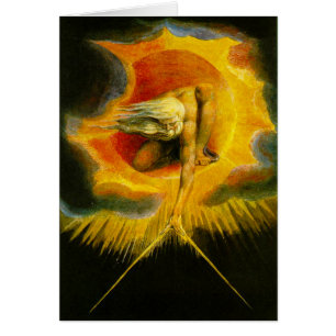 William Blake som är forntida av dagar Hälsningskort